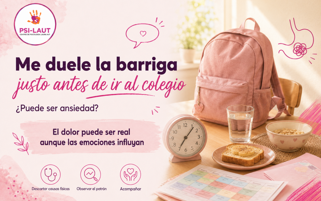 “Me duele la barriga”: cuando el malestar aparece justo antes de ir al colegio