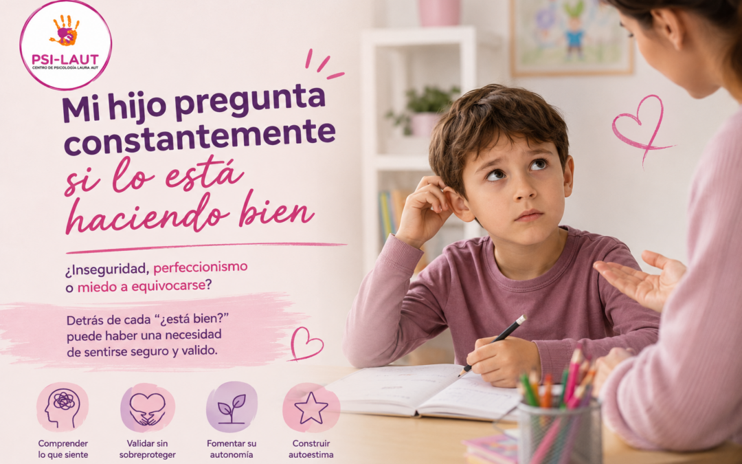 Mi hijo pregunta constantemente si lo está haciendo bien: ¿inseguridad, perfeccionismo o miedo a equivocarse?