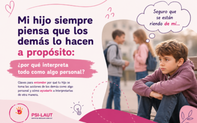 Mi hijo siempre piensa que los demás lo hacen a propósito: ¿por qué interpreta todo como algo personal?